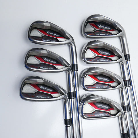 Used TaylorMade AeroBurner Iron Set / 4 - PW / Regular Flex