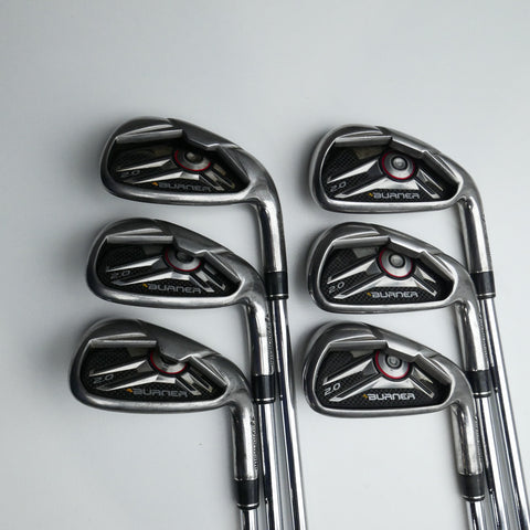 Used TaylorMade Burner 2.0 HP Chrome Iron Set / 5 - PW / Regular Flex