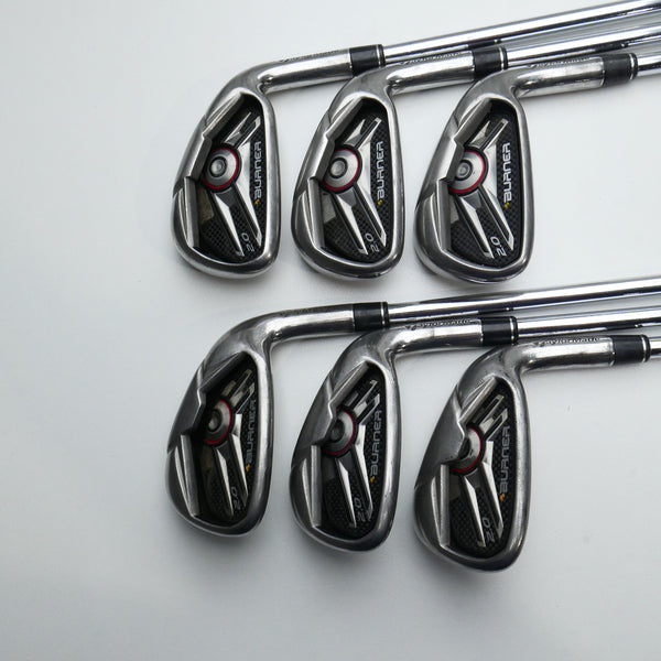 Used TaylorMade Burner 2.0 HP Chrome Iron Set / 5 - PW / Regular Flex
