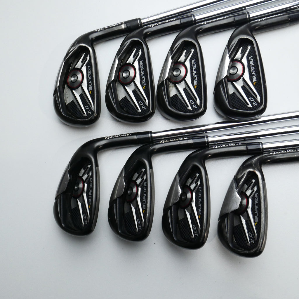 Used TaylorMade Burner 2.0 Iron Set / 4 - PW + AW / Regular Flex