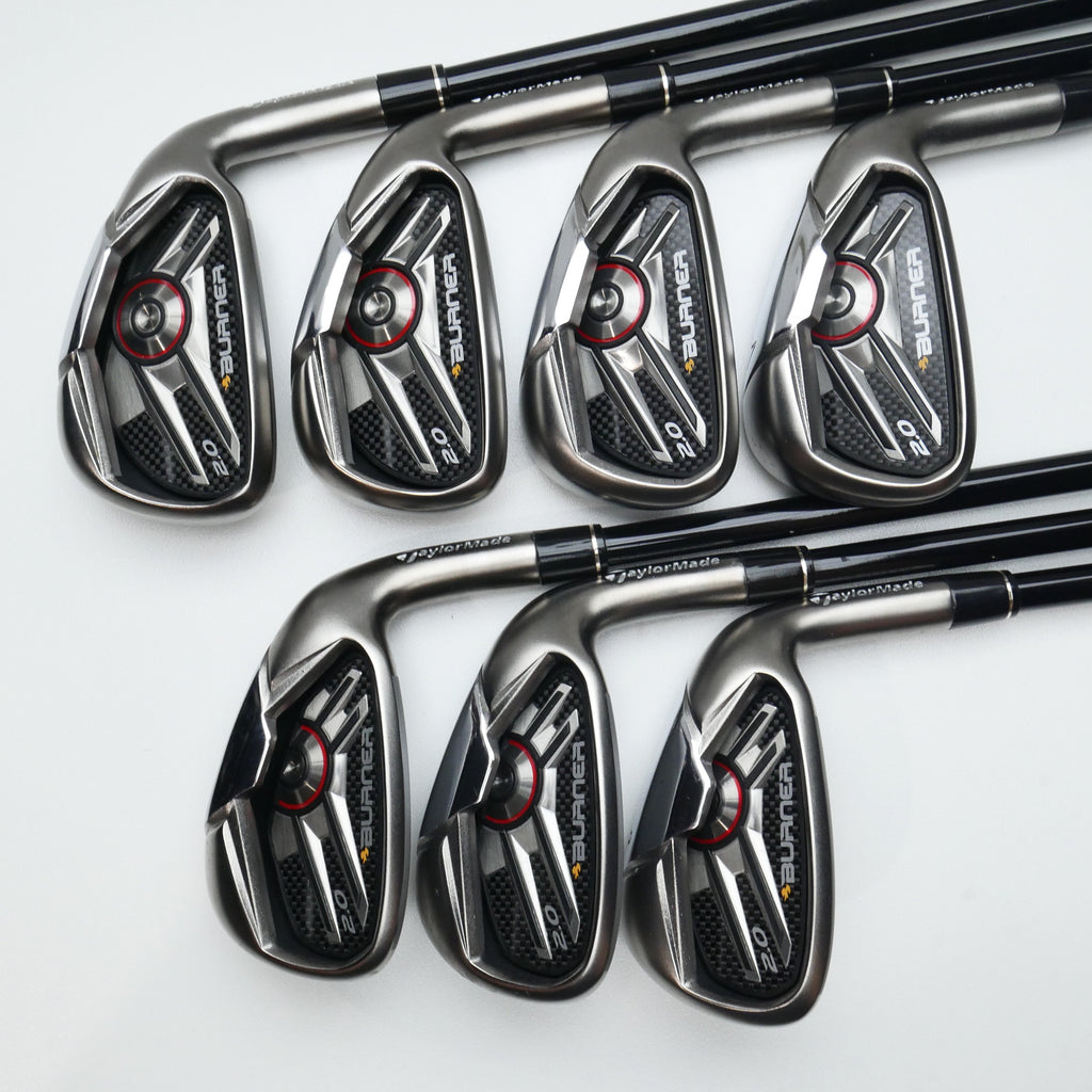 Used TaylorMade Burner 2.0 Iron Set / 4 - PW / Stiff Flex