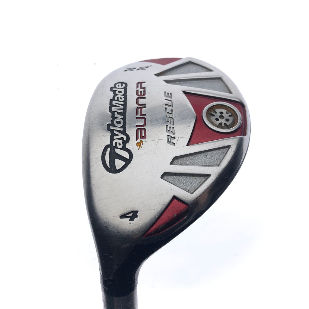 Used TaylorMade Burner Rescue 4 Hybrid / 22 Degrees / Regular Flex / Left-Handed