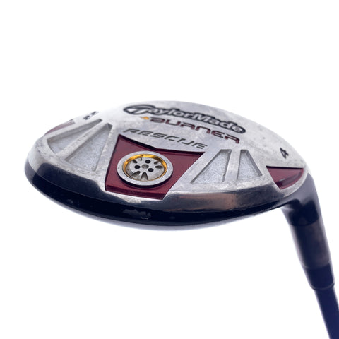 Used TaylorMade Burner Rescue 4 Hybrid / 22 Degrees / Stiff Flex