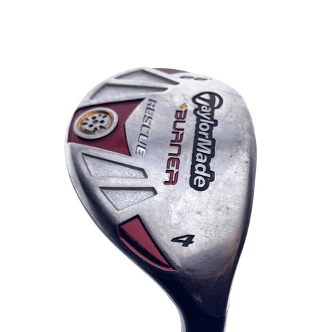 Used TaylorMade Burner Rescue 4 Hybrid / 22 Degrees / Stiff Flex
