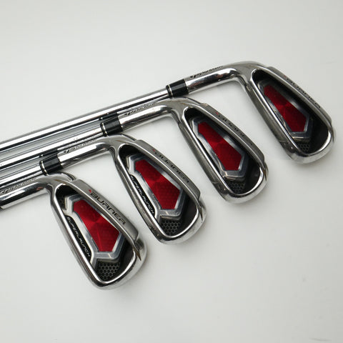 Used TaylorMade Burner Superlaunch Iron Set / 4 - PW / Stiff Flex / Left-Handed