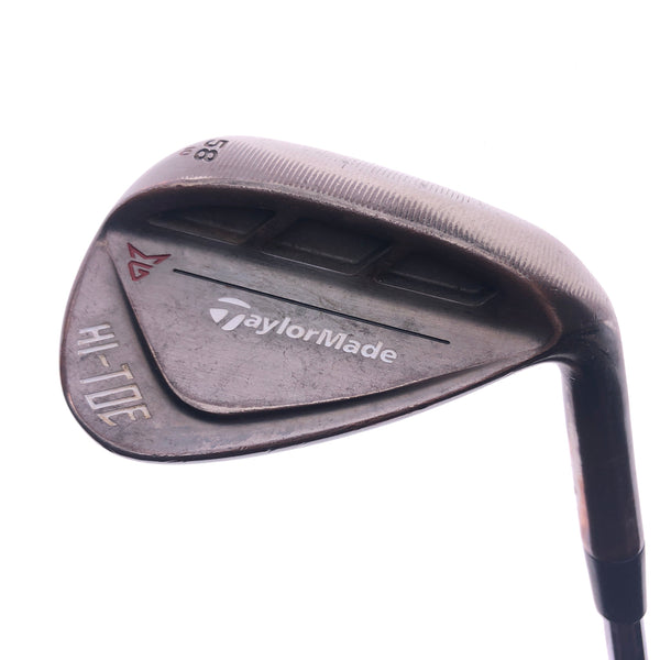 Used TaylorMade Hi-Toe RAW Lob Wedge / 58.0 Degrees / Stiff Flex