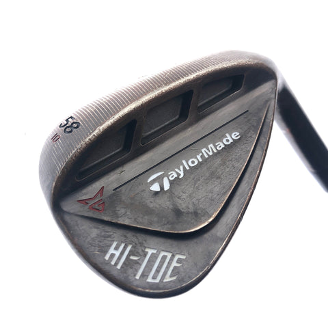 Used TaylorMade Hi-Toe RAW Lob Wedge / 58.0 Degrees / Wedge Flex