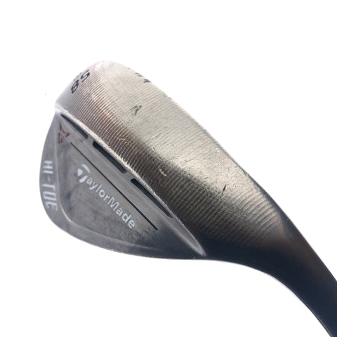 Used TaylorMade Hi-Toe RAW Lob Wedge / 58.0 Degrees / Wedge Flex