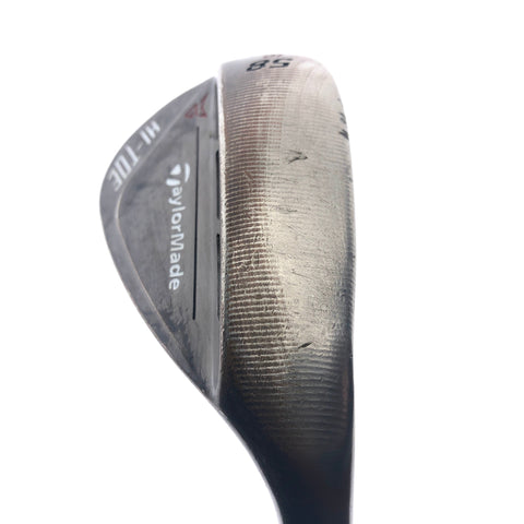 Used TaylorMade Hi-Toe RAW Lob Wedge / 58.0 Degrees / Wedge Flex