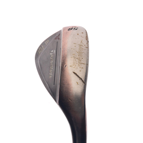 Used TaylorMade Hi-Toe RAW Lob Wedge / 58.0 Degrees / Wedge Flex