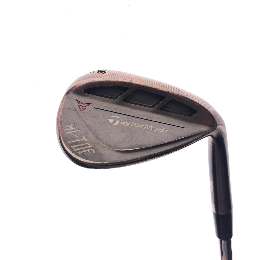 Used TaylorMade Hi-Toe RAW Lob Wedge / 58.0 Degrees / Wedge Flex