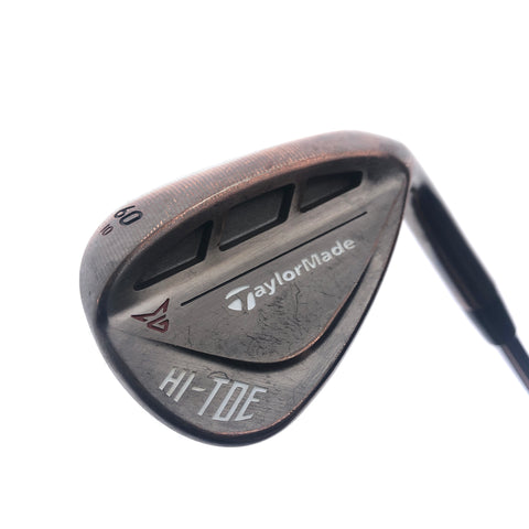 Used TaylorMade Hi-Toe RAW Lob Wedge / 60.0 Degrees / Wedge Flex