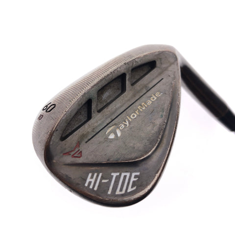 Used TaylorMade Hi-Toe RAW Lob Wedge / 60.0 Degrees / Wedge Flex