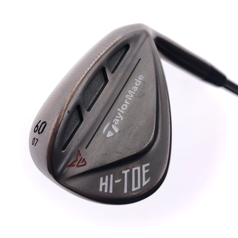 Used TaylorMade Hi-Toe RAW Lob Wedge / 60.0 Degrees / Wedge Flex