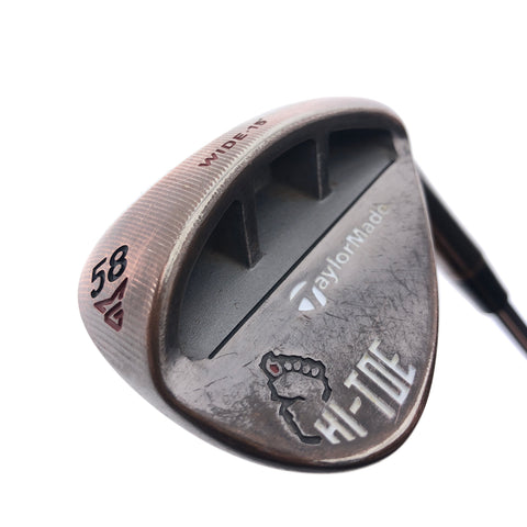 Used TaylorMade Hi Toe Raw Big Foot Lob Wedge / 58.0 Degrees / Wedge Flex