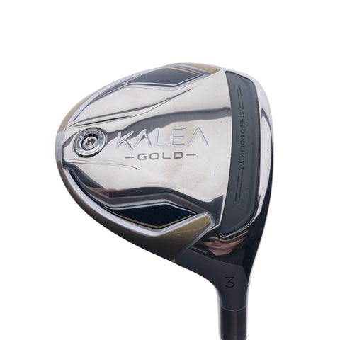 Used TaylorMade Kalea Gold 2024 3 Fairway Wood / 16.0 Degrees / Ladies Flex