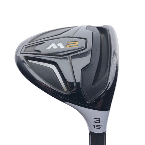 Used TaylorMade M2 2016 3 Fairway Wood / 15 Degrees / Stiff Flex
