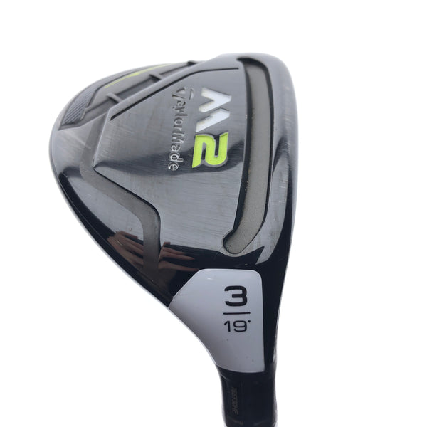 Used TaylorMade M2 2017 3 Hybrid / 19 Degrees / Stiff Flex