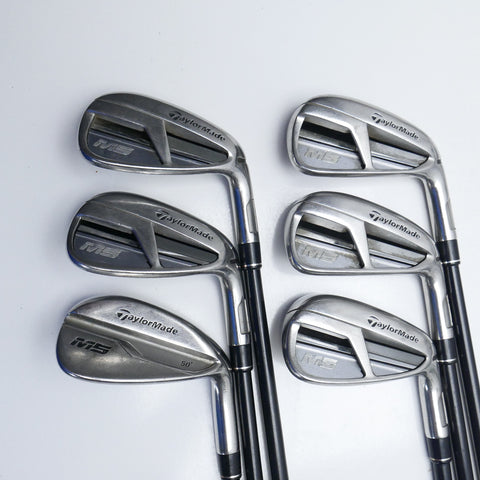 Used TaylorMade M5 Iron Set / 6 - PW + AW / A Flex