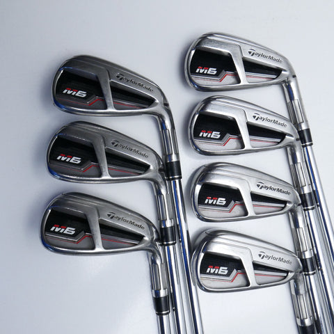 Used TaylorMade M6 Iron Set / 4 - PW / Stiff Flex