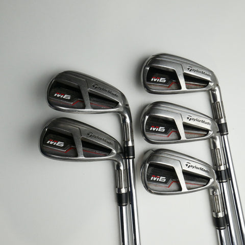 Used TaylorMade M6 Iron Set / 6 - PW / Stiff Flex