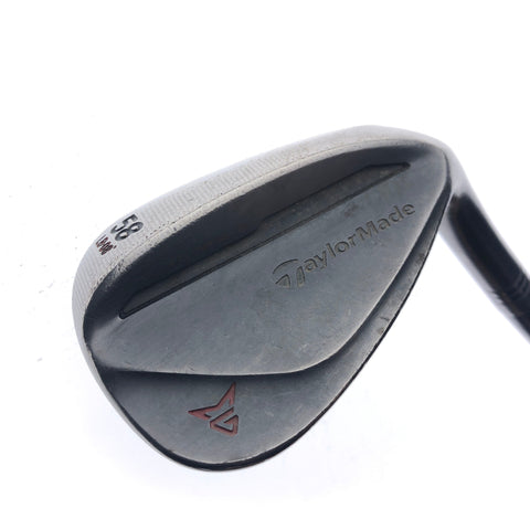 Used TaylorMade Milled Grind 2 Black Lob Wedge / 58 Degrees / Regular Flex