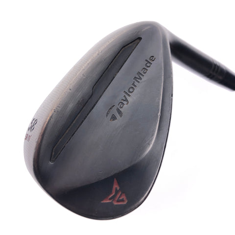 Used TaylorMade Milled Grind 2 Black Lob Wedge / 58 Degrees / Stiff Flex