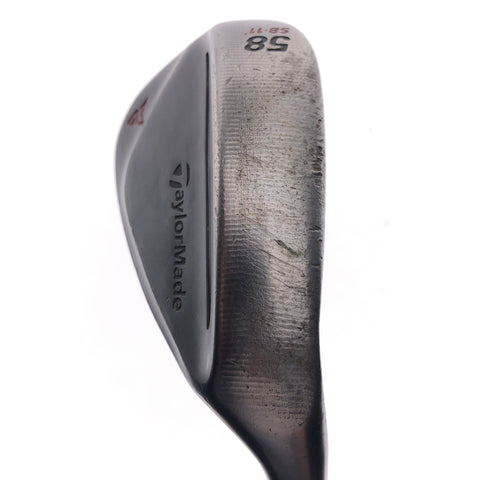 Used TaylorMade Milled Grind 2 Black Lob Wedge / 58 Degrees / Stiff Flex