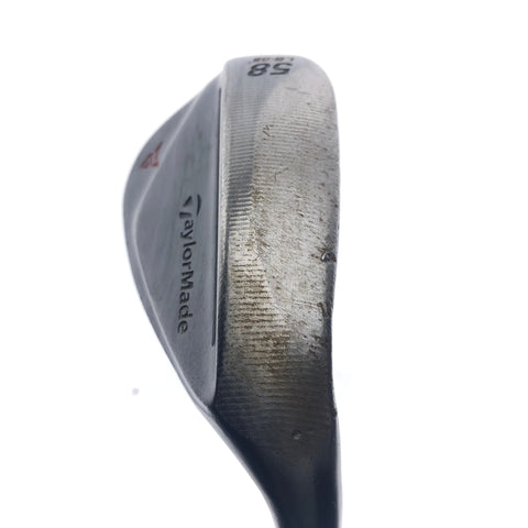 Used TaylorMade Milled Grind 2 Black Lob Wedge / 58.0 Degrees / Stiff Flex