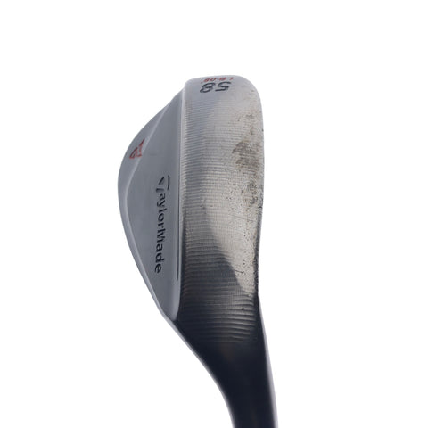 Used TaylorMade Milled Grind 2 Black Lob Wedge / 58.0 Degrees / Stiff Flex