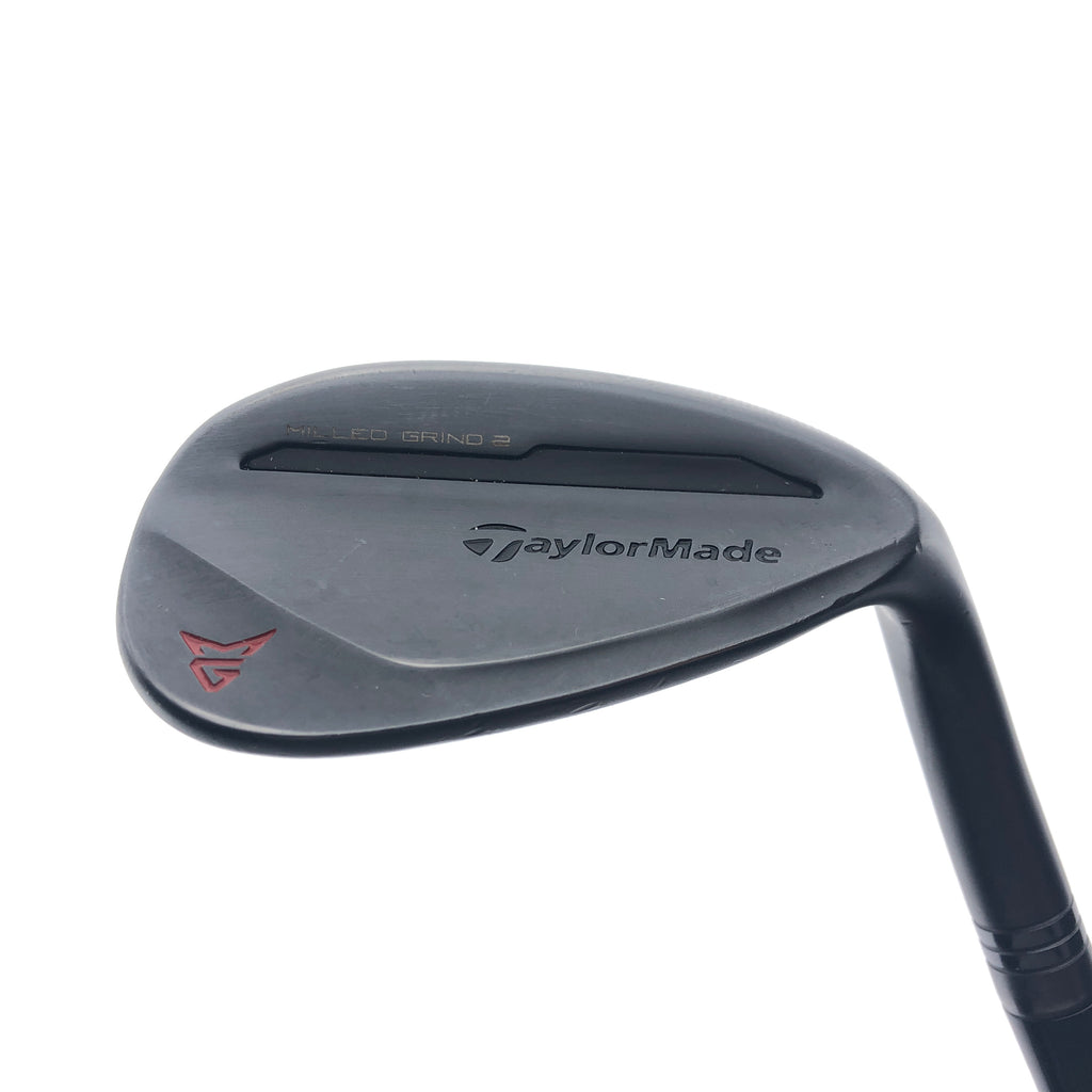 Used TaylorMade Milled Grind 2 Black Lob Wedge / 58.0 Degrees / Stiff Flex