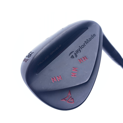 Used TaylorMade Milled Grind 2 Black Sand Wedge / 56.0 Degrees / Wedge Flex