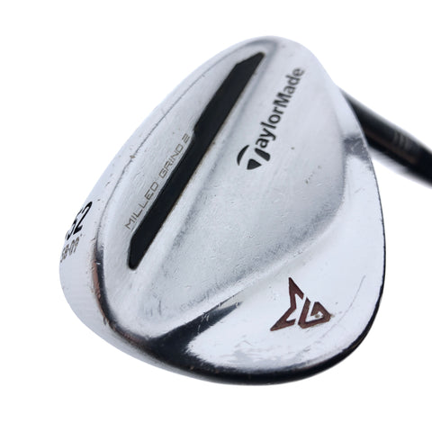 Used TaylorMade Milled Grind 2 Chrome Gap Wedge / 52.0 Degrees / Stiff Flex