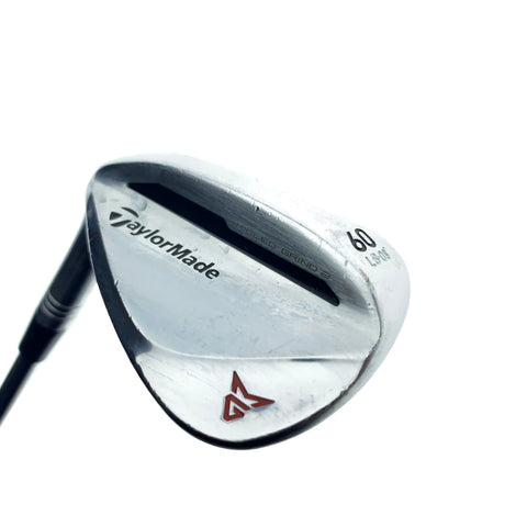 Used TaylorMade Milled Grind 2 Chrome Lob Wedge / 60.0 Deg / X-Stiff / Left