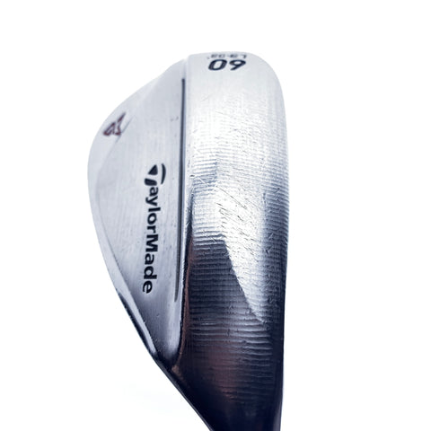 Used TaylorMade Milled Grind 2 Chrome Lob Wedge / 60.0 Degrees / X-Stiff Flex