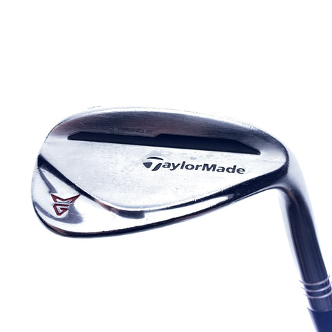 Used TaylorMade Milled Grind 2 Chrome Sand Wedge / 56.0 Degrees / X-Stiff Flex