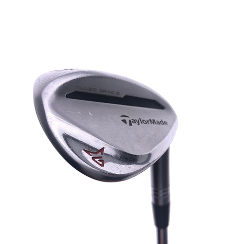 Used TaylorMade Milled Grind 2 Wedge Chrome Lob Wedge / 58 Degree / X-Stiff Flex