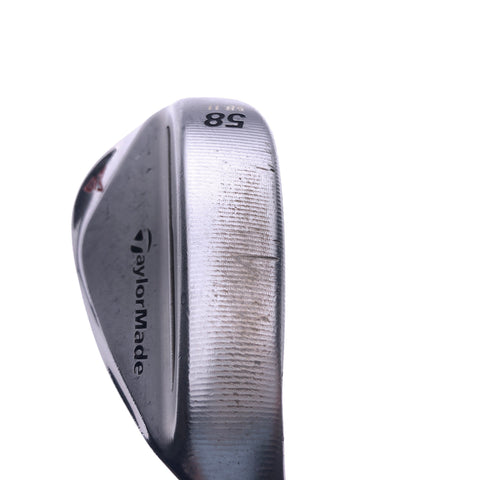 Used TaylorMade Milled Grind 2 Wedge Chrome Lob Wedge / 58 Degree / X-Stiff Flex