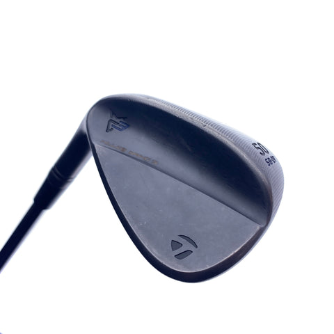 Used TaylorMade Milled Grind 3 Black Gap Wedge / 50.0 Degrees / Stiff / LH