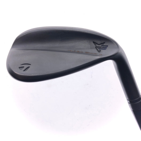 Used TaylorMade Milled Grind 3 Black Gap Wedge / 52.0 Degrees / Stiff Flex