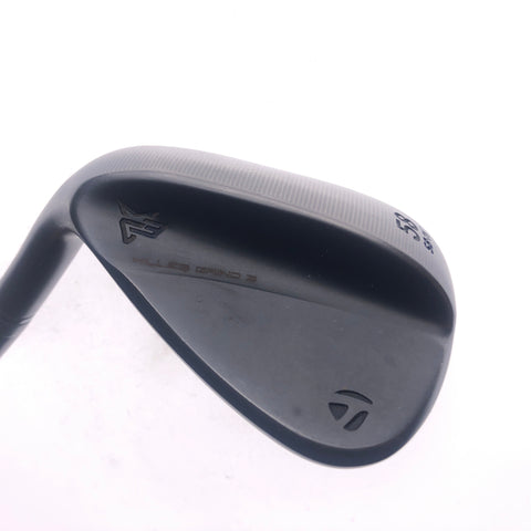 Used TaylorMade Milled Grind 3 Black Lob Wedge / 58 Degree / Stiff / Left-Handed