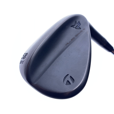 Used TaylorMade Milled Grind 3 Black Lob Wedge / 58.0 Degrees / Stiff Flex