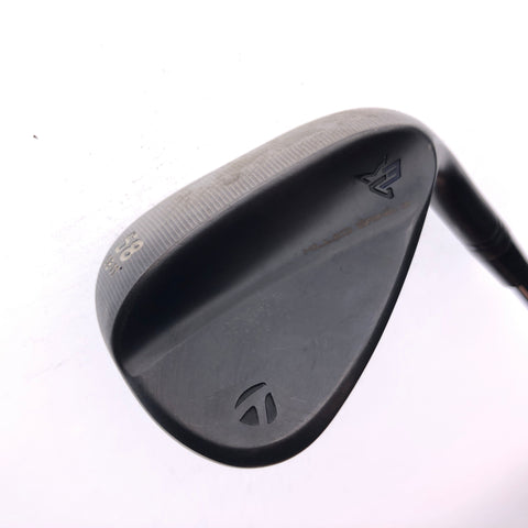 Used TaylorMade Milled Grind 3 Black Lob Wedge / 58.0 Degrees / Stiff Flex