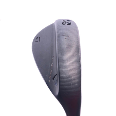 Used TaylorMade Milled Grind 3 Black Lob Wedge / 58.0 Degrees / Stiff Flex