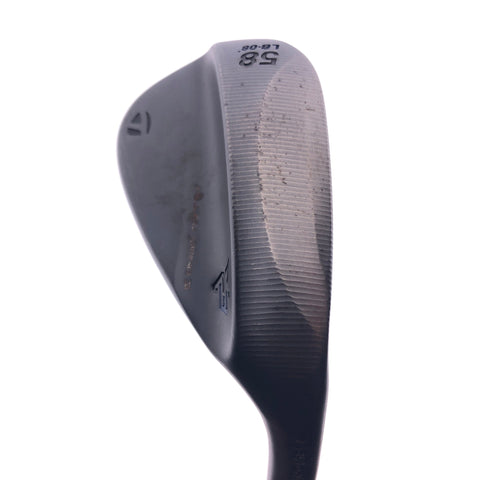 Used TaylorMade Milled Grind 3 Black Lob Wedge / 58.0 Degrees / Stiff Flex