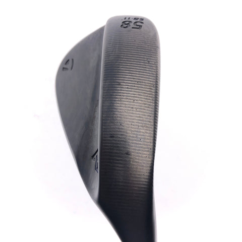 Used TaylorMade Milled Grind 3 Black Lob Wedge / 58.0 Degrees / Stiff Flex