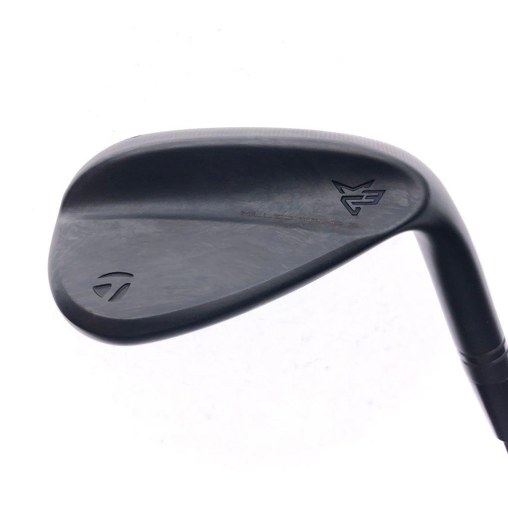 Used TaylorMade Milled Grind 3 Black Lob Wedge / 58.0 Degrees / Stiff Flex