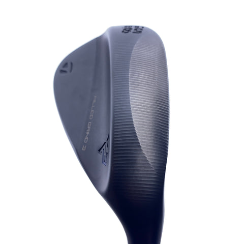 Used TaylorMade Milled Grind 3 Black Lob Wedge / 58.0 Degrees / X-Stiff Flex