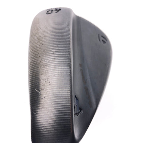 Used TaylorMade Milled Grind 3 Black Lob Wedge / 60 Deg / Stiff F / Left-Handed