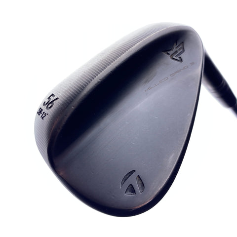 Used TaylorMade Milled Grind 3 Black Sand Wedge / 56.0 Degrees / Stiff Flex